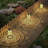 2 Pack Solar Lantern Outdoor Hanging Solar Lights Decorative Waterproof Metal For Patio