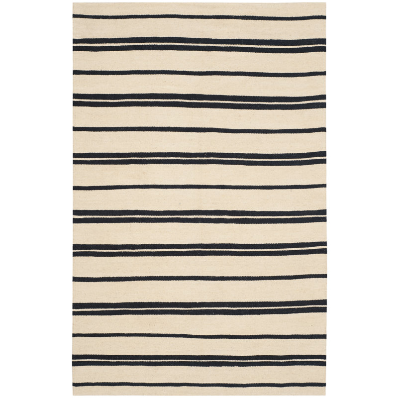 Ralph Lauren Sagaponeck Stripe Wool Striped Rug, Rectangle 4' x 6'