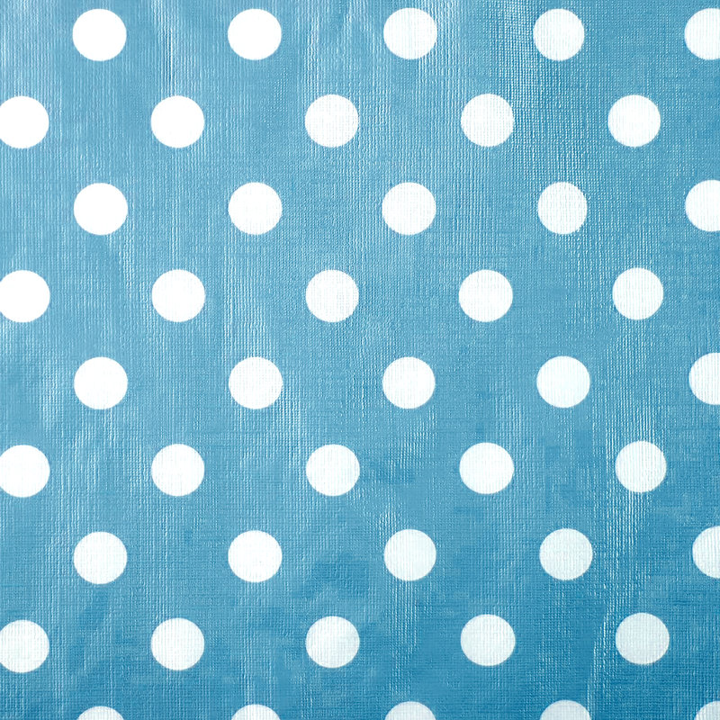 Julianie Rectangle Polka Dots Polyester Dining Linens, Blue