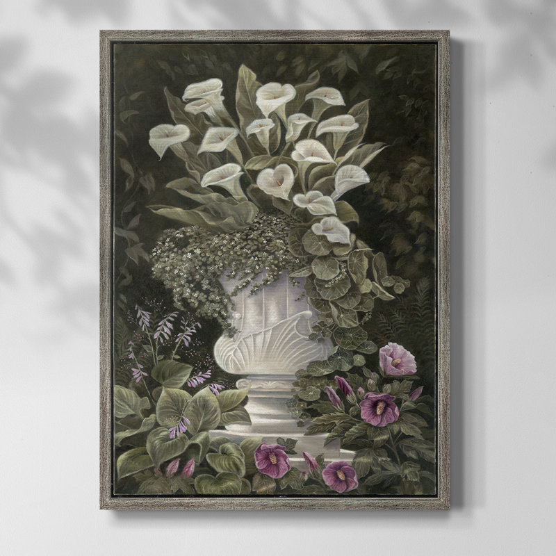 Callas, reproduction encadrée - bois massif, H 30 po x l 24 po