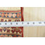 Tapis rouge / beige en laine noué à la main de conception unique 6 pi 3 po x 9 pi 8 po Gabriels