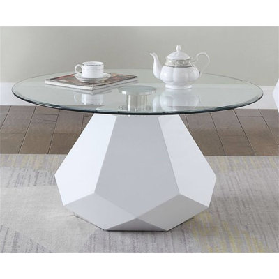 Ayaz Glass Top Single Coffee Table