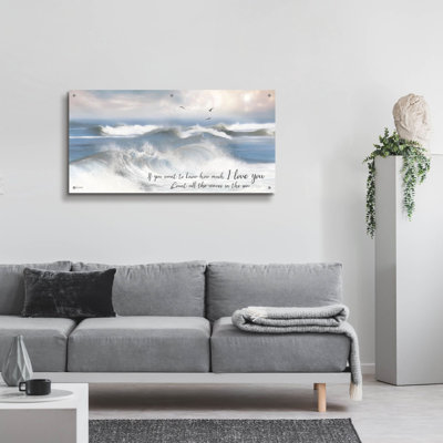 «Count the Waves in the Sea» par Lori Deiter, art mural en verre acrylique