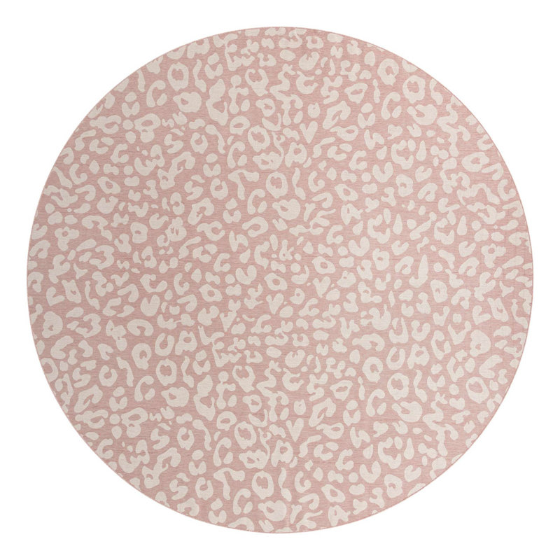 Animal Print Indoor / Outdoor Rug, Round 4'