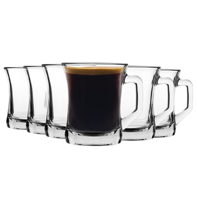 Glass Coffee Mug, 6