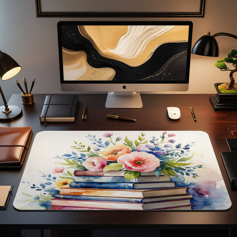 Polyester Desk Pad, 14.4x12.1