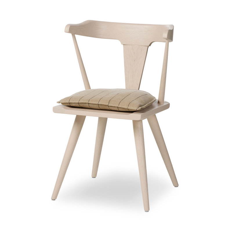 Ripley Dining Chair with Cushion, Lavon Flint, Off White Oak