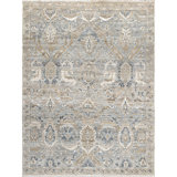 Hand Knotted Wool Oriental Area Rug in Gray/Tan/Sand
