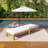 Acacia Wood Adiustable Outdoor Lounge Chair-710257357