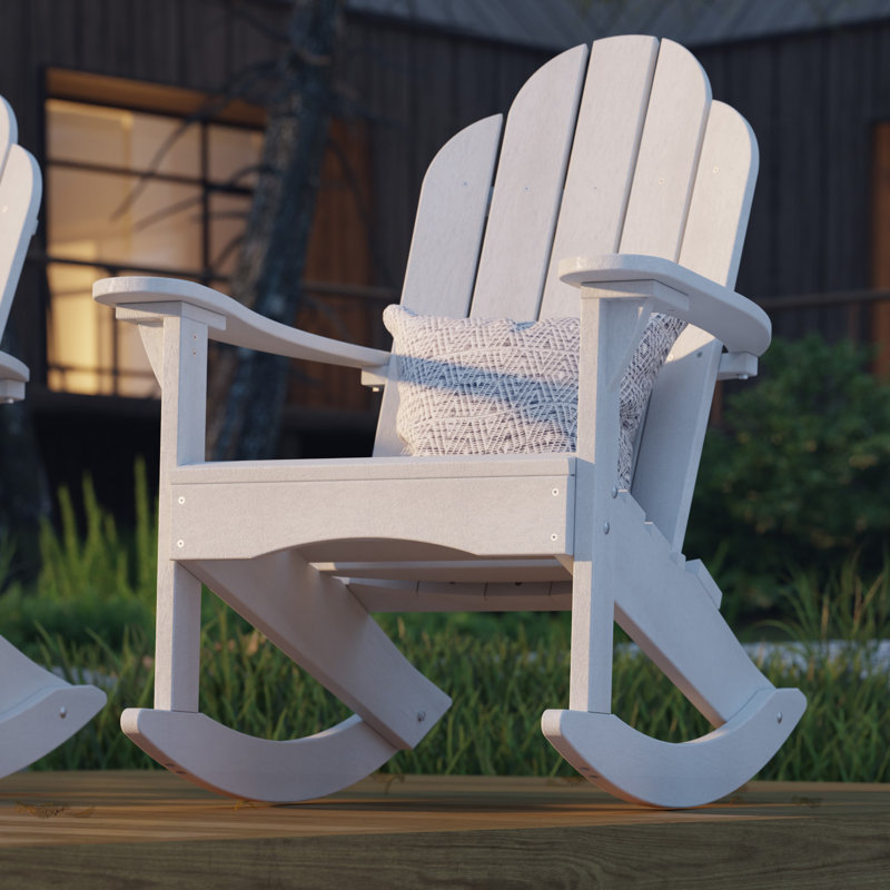 Chaise berçante classique Adirondack, Blanc