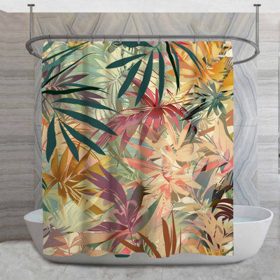 Rideau de douche Tropical
