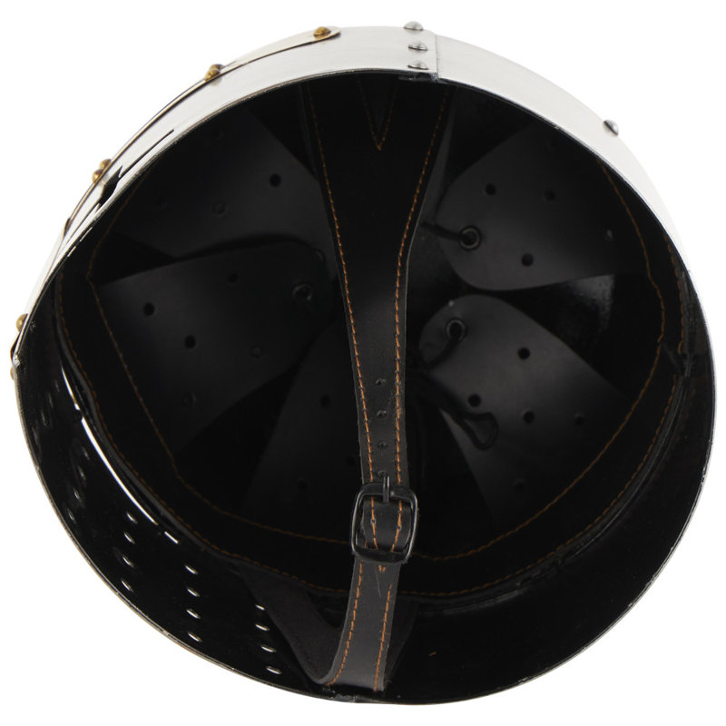 Sculpture Goldwasser Cole et casque en fer