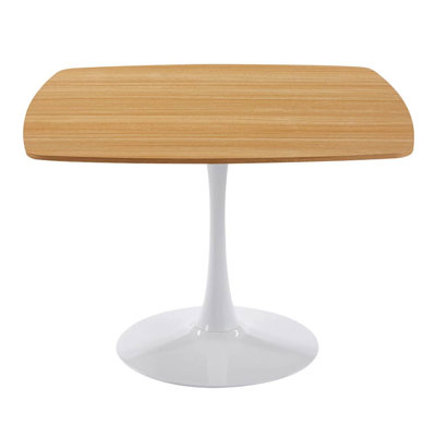 Square Dining Table (White, Oak )