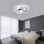 2-Light 40cm Oval LED Ceiling Light-63219643