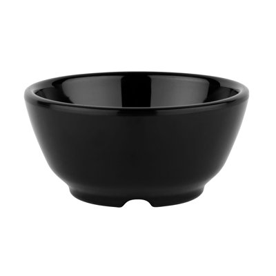 GET B-45-BK Melamine Rimless Fruit / Dessert Bowl, 10 Ounce, Black (Set of 12)