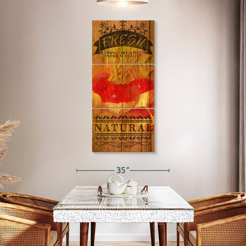 Plaque murale Fresh Radis, H 52 po x l 24 po