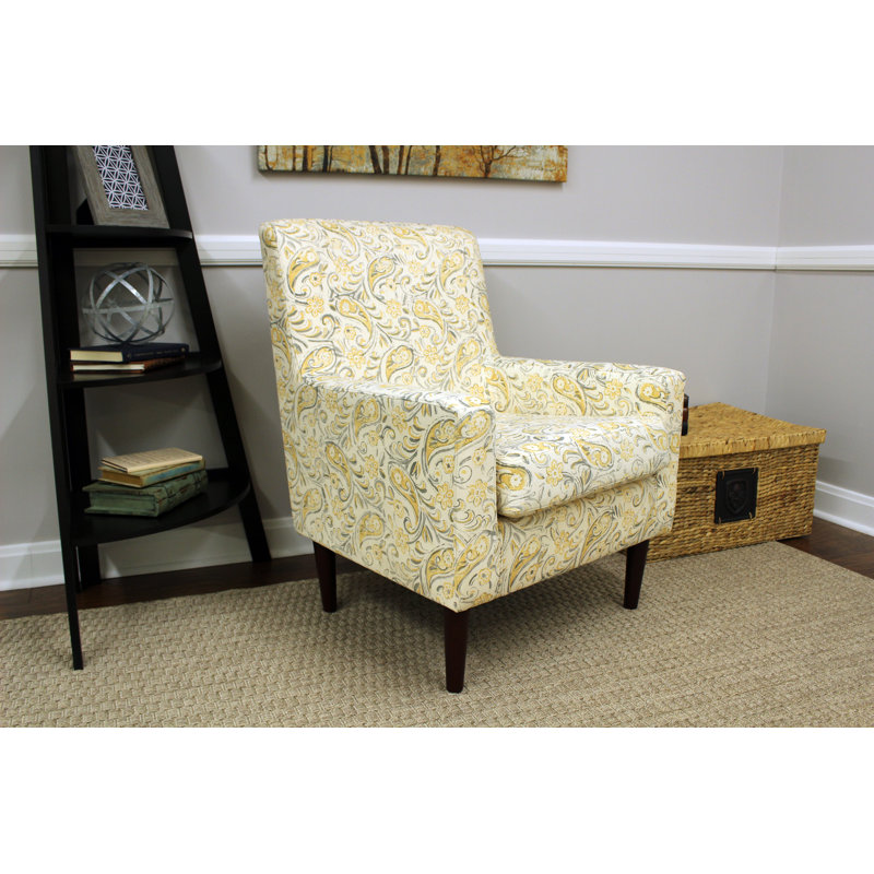 Fauteuil Groesbeck, Paisley Jaune