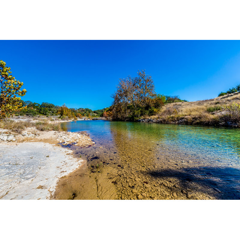 Ruisseau, Texas - Photographie sur toile tendue, H 8 po x l 12 po