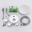 Système de robinet de douche avec douchette à main et pomme de douche à effet pluie de 8 pouces, système de douche avec valve brute en laiton et garniture Sumerain-65105887