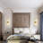 Modern Cylindrical Golden K9 Crystal Wall Lamp