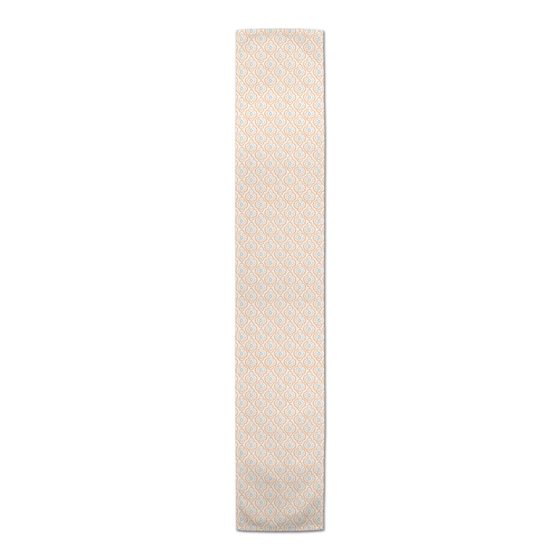 Amarn Rectangle Floral Polyester Table Runner, 72" x 16", White