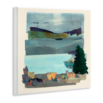 "Abstract Lake View Scene", art mural par Sara Everett