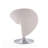 Curl Modern Wool Blend Upholstered Metal Swivel Accent Chair in Cream-67959416