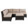 Siesta Key 93'' Aluminum Outdoor Patio Sectional with Sunbrella® Cushions