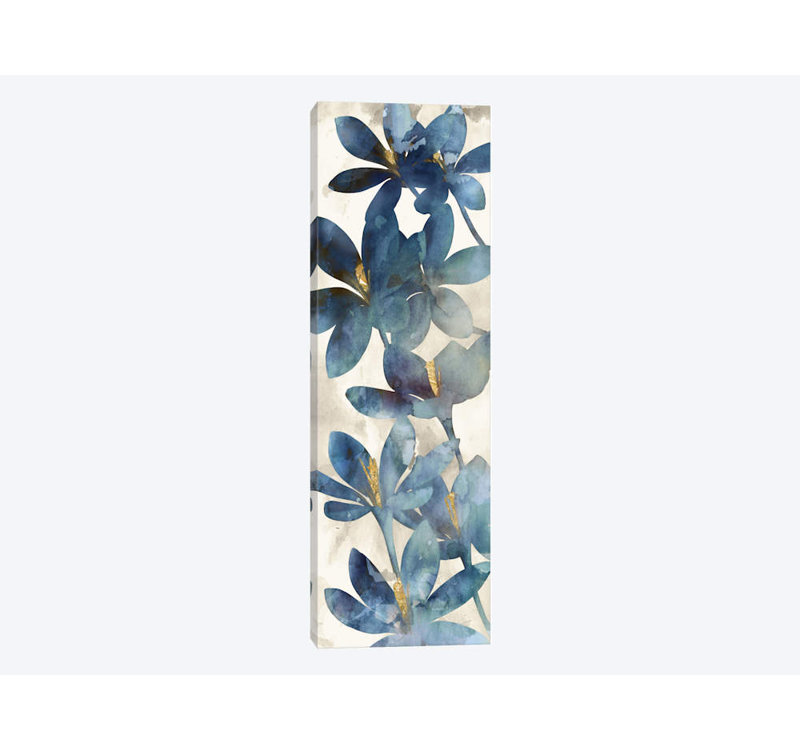 «Indigo Veranda I», impression sur toile tendue, H 48 po x l 16 po x P 1,5 po, Toile tendue