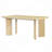 Modern 7-Piece Dining Table Set with 6 Upholstered Dining Chairs, Natural-925763421-925763418-925763422