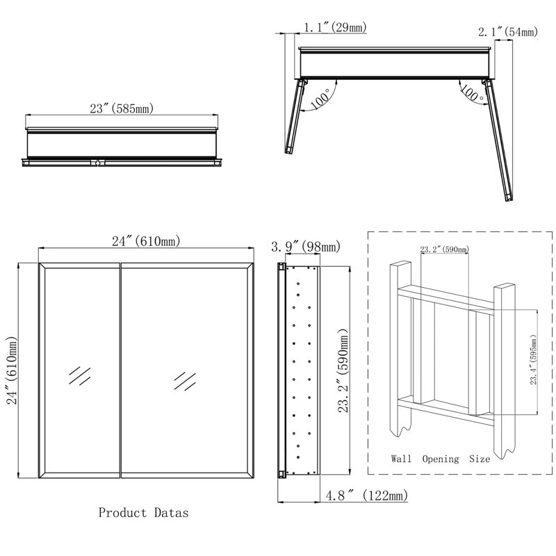 Baudelia Bathroom Cabinet