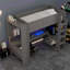 Lit mezzanine simple en bois avec bureau, tablettes multiples, DEL et station de charge-832976271