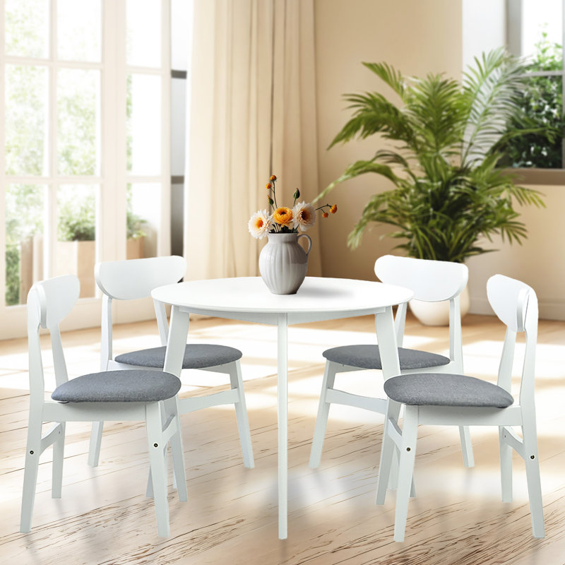 Ensemble repas pour 4 personnes Clinger Clemente, Blanc