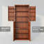 Armoire de rangement de 72 pouces de hauteur avec garde-manger, armoire moderne en bois cannelé avec 6 tablettes de porte, rangement pour la cuisine ou la salle à manger, finition noyer | Idée de cadeau-817759592