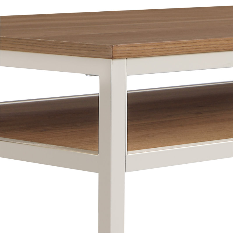 60" Metal Frame Writing Desk, Taupe