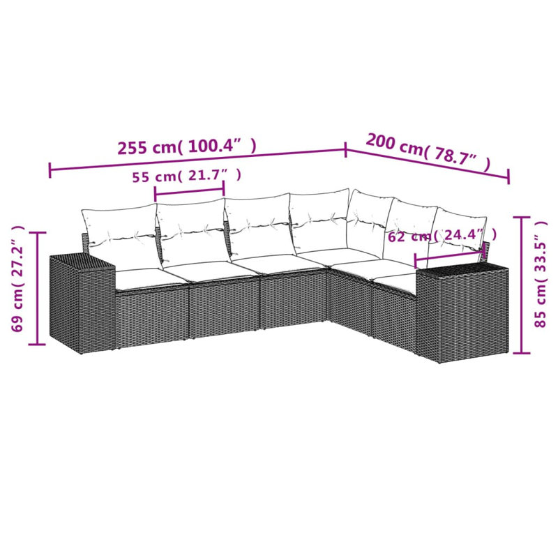 Vidaxl Garden Sofa Set