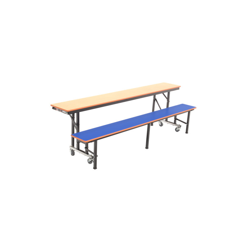 AmTab Manufacturing Corporation Rectangle Bench Cafeteria Table, 29" H x 96" W