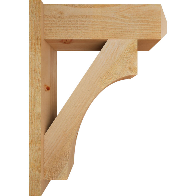 Persienne en bois rustique Westlake Craftsman, P 24 po x H 32 po, Sapin Douglas de 8 po (sciage brut)
