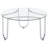Dutton Chrome Round Glass Top Coffee Table