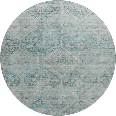 Premium Machine Washable Bucz AMF1745 Geometric Rug