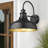 Outdoor Barn Light,Outdoor Wall Sconce,Farmhouse Porch Wall Lamp,Anti-Rust Front Door Lighting Fixture For House,Doorway,Patio,Garage(Black+Gold)-210671580