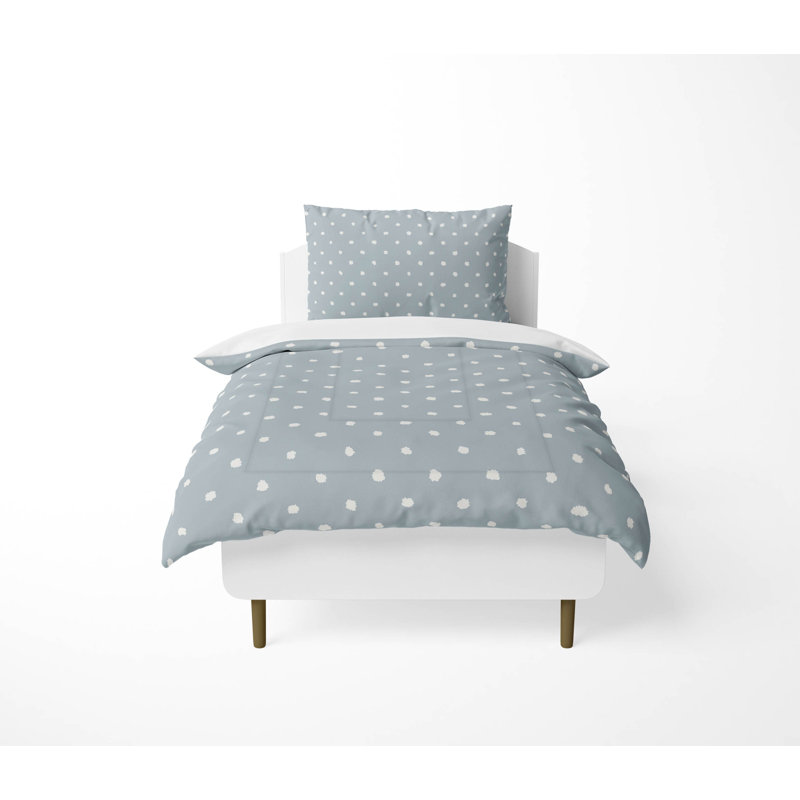 Leo Decorative Lightweight Comforter Set, Slate Blue