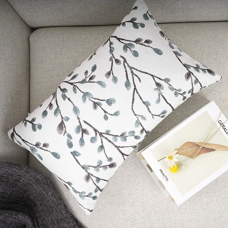  Polyester Lumbar Rectangular Indoor/Outdoor Pillow Cover