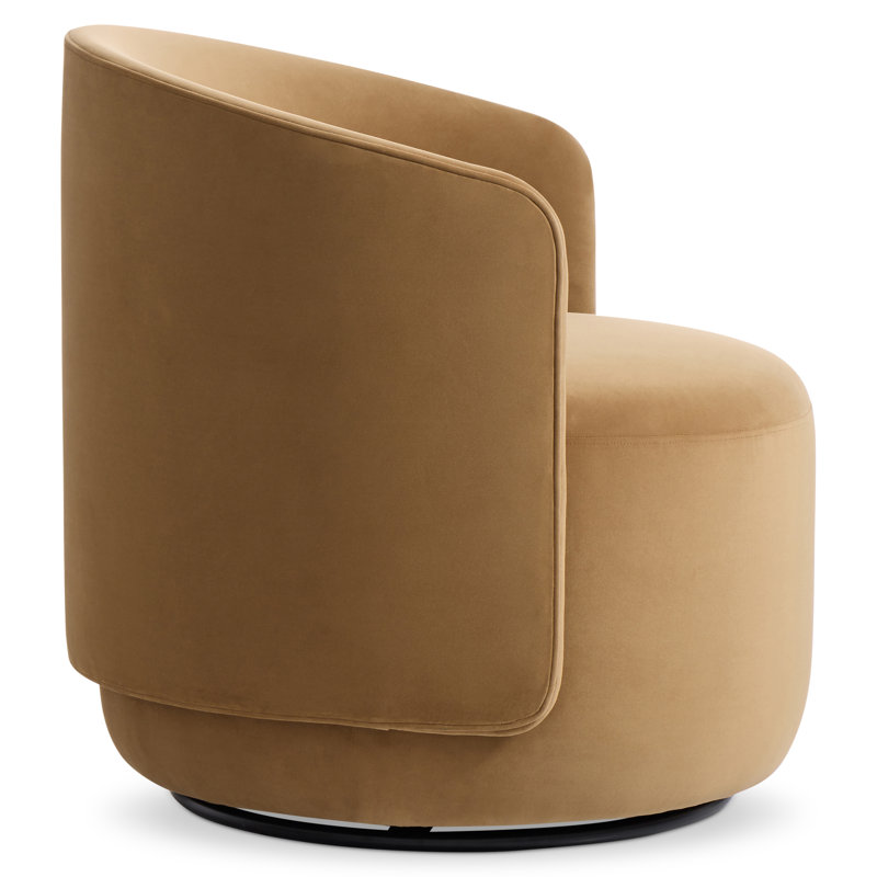 Bernhardt Crosby Fabric Swivel Chair, Green