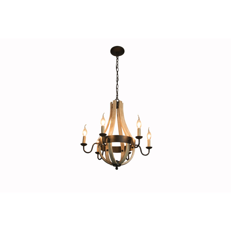 Jewel 6 - Light Candle Style Chandelier