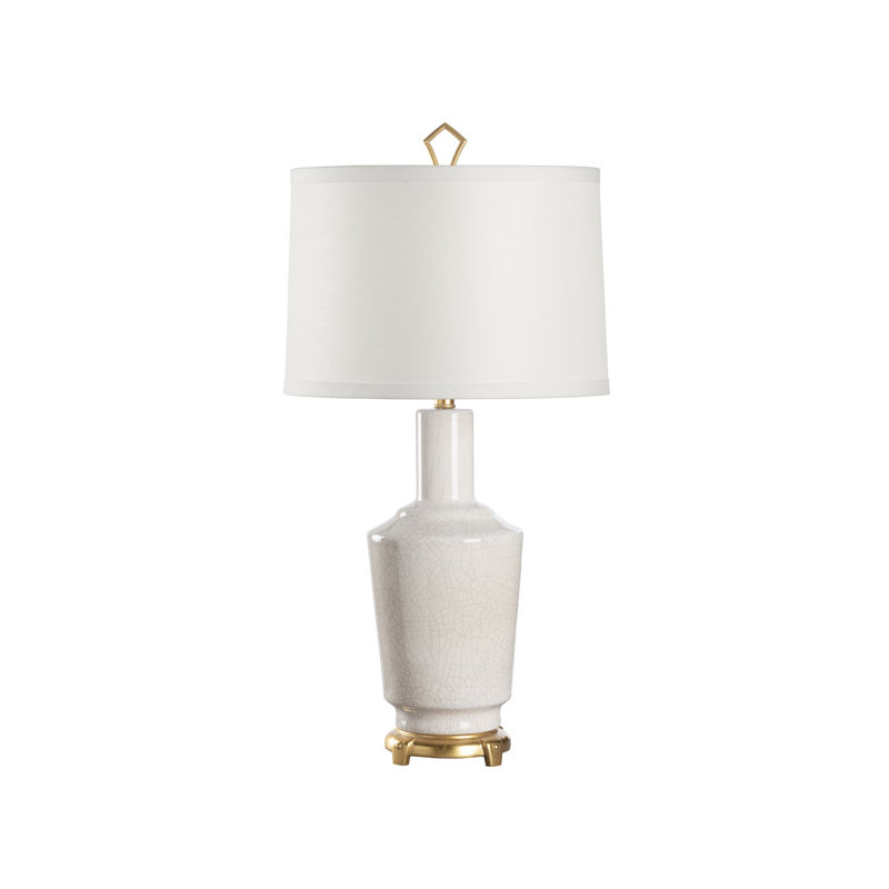 Coastal Lamp- Crackled Snow
