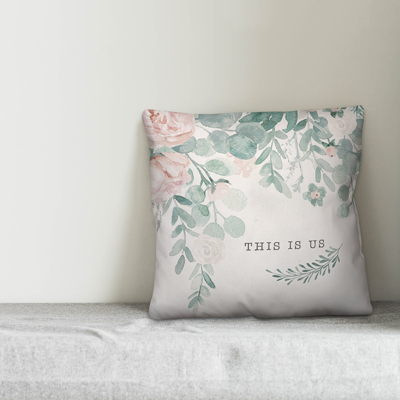 Floral Throw Pillow