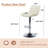 Counter Height Adjustable PU Swivel Bar Stools (Set of 8)-105009432