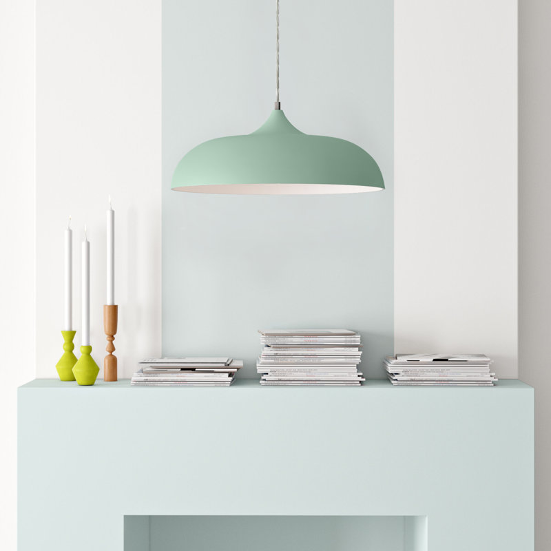 Calzada 1 - Light Dome Pendant, Grey, 45cm x 19 cm