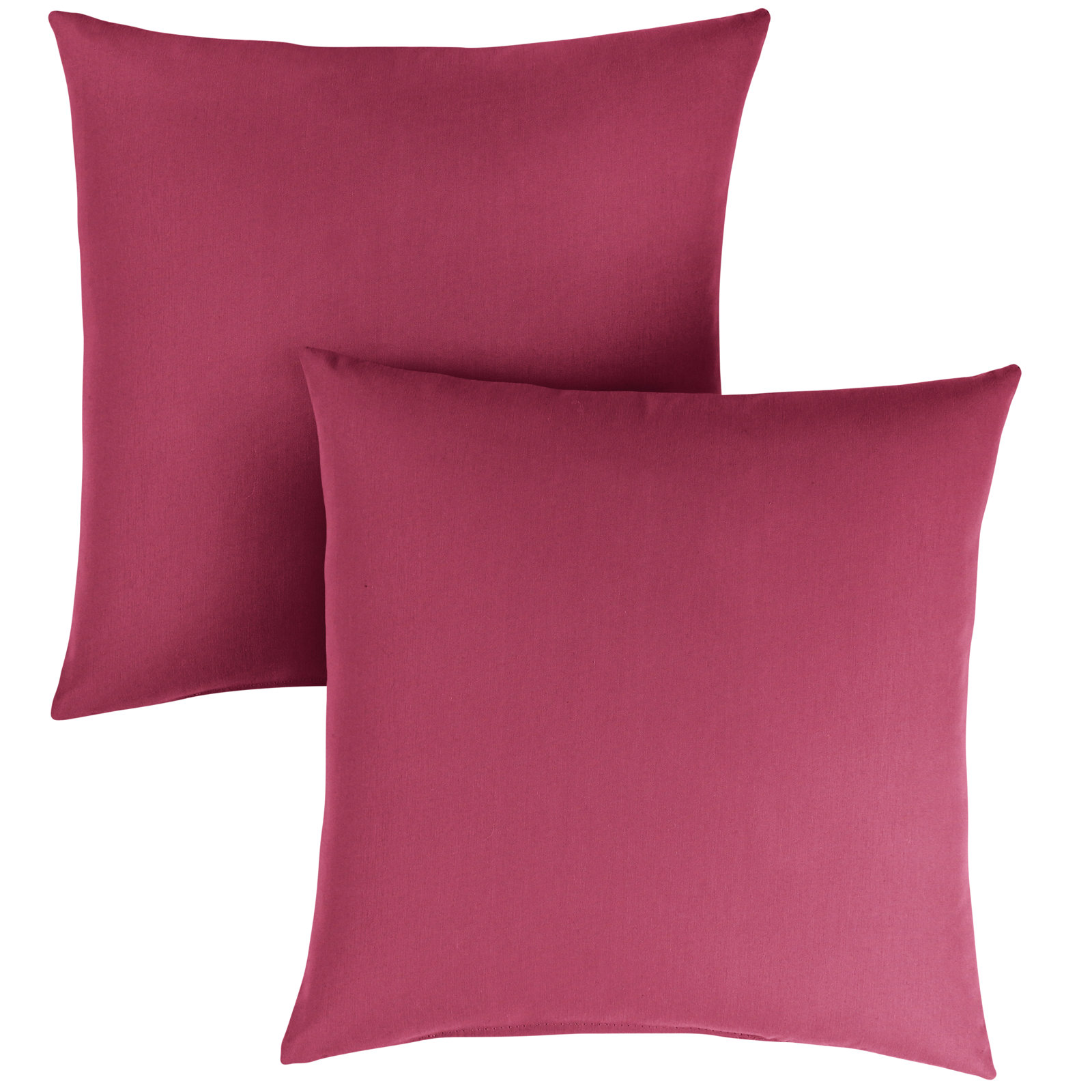Ashish Sunbrella® Throw Pillow, Square 18", Dark Pink